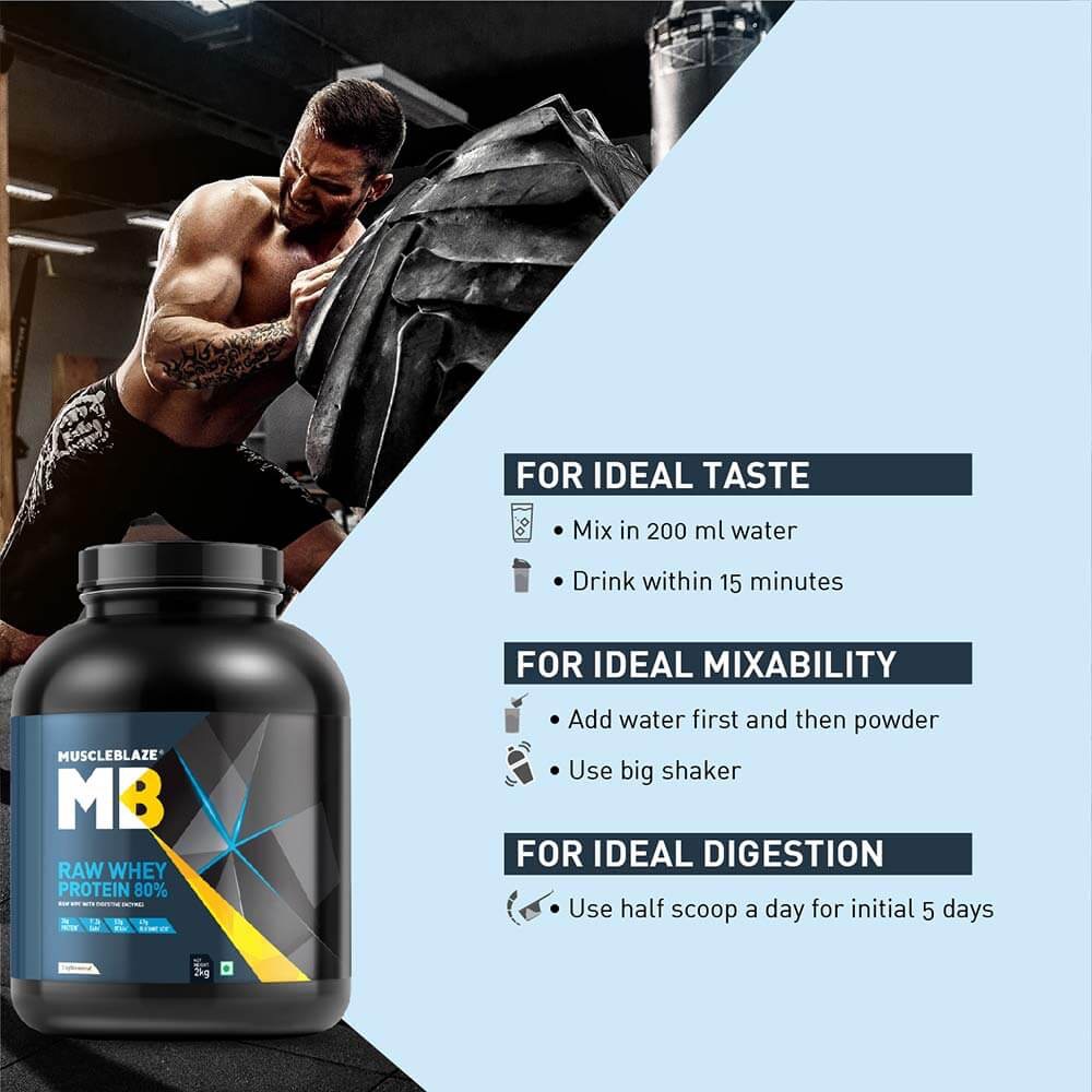 MuscleBlaze Raw Whey Protein, Unflavoured