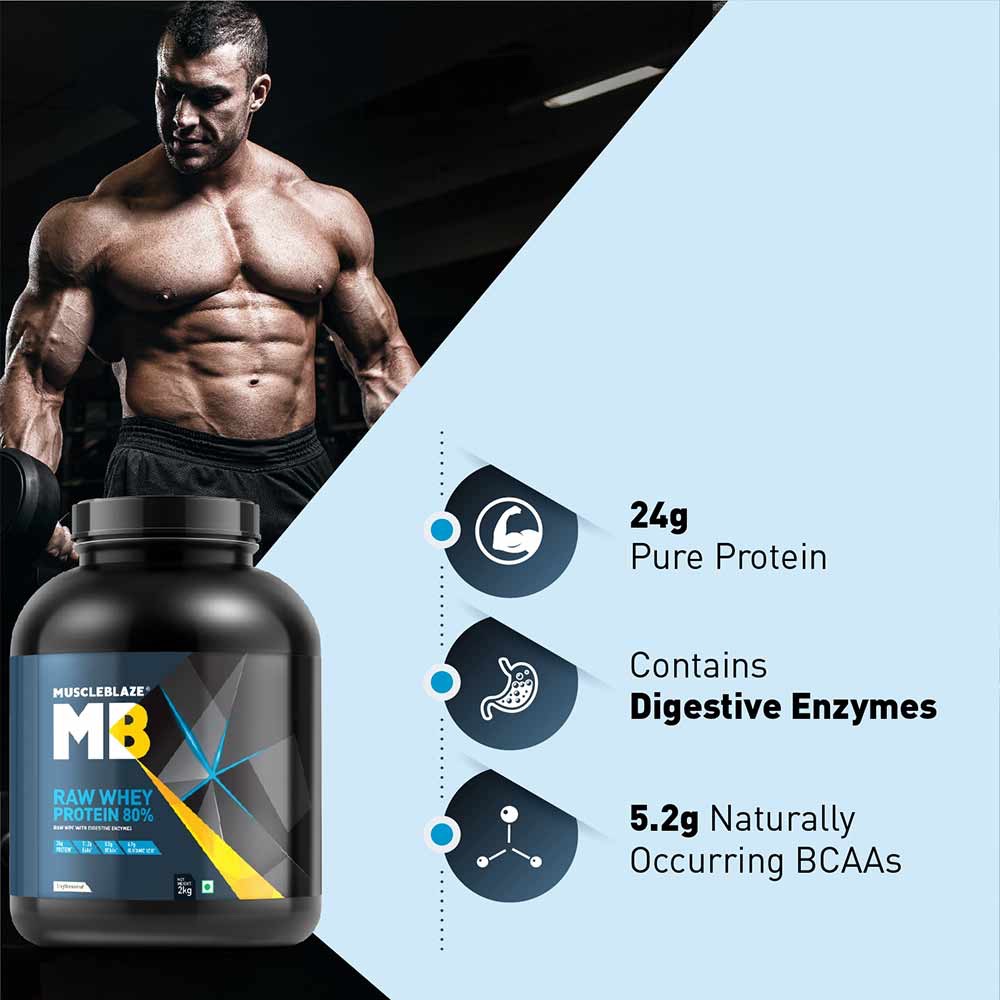 MuscleBlaze Raw Whey Protein, Unflavoured