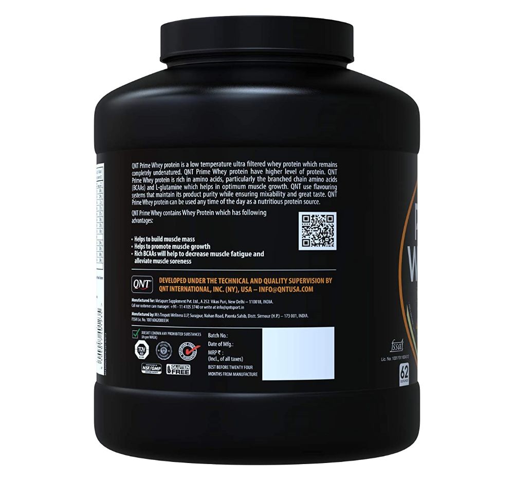 Qnt Prime Whey With Whey Isolate 100% Whey Protein