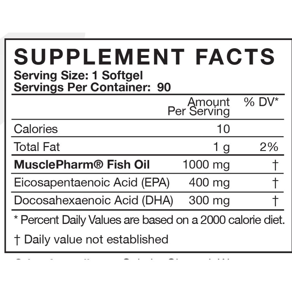 MusclePharm Fish Oil Supplement, 90 Softgel